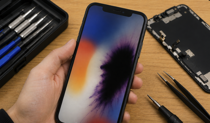 画面に黒いにじみが…iPhone液晶漏れの原因とは？